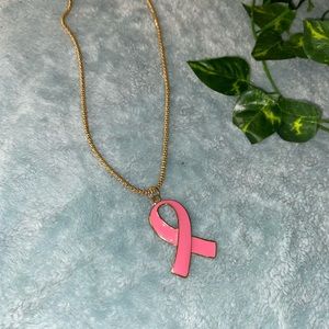 Breast cancer awareness necklaces